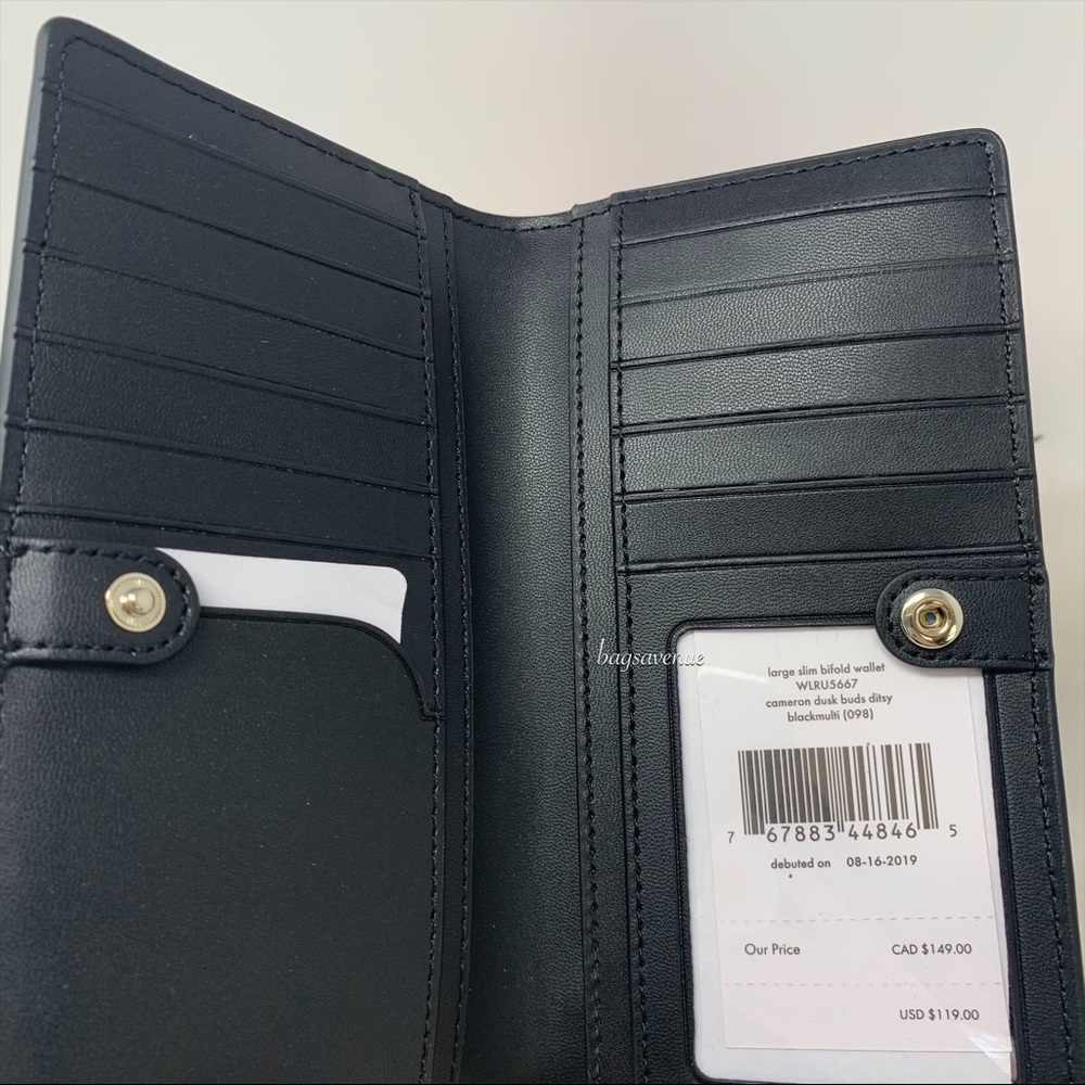 Kate spade Cameron large bifold wallet dusk buds - Picture 3 of 7